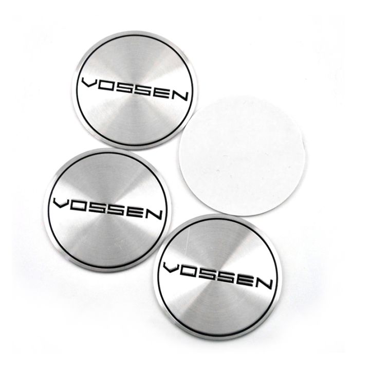 อัพเกรดใหม่-vossen-60มิลลิเมตรแบนอลูมิเนียมศูนย์ล้อหมวกรูปลอกตราสติกเกอร์รถสำหรับ-vossen-อาหารมื้อเย็นแสงล้อ