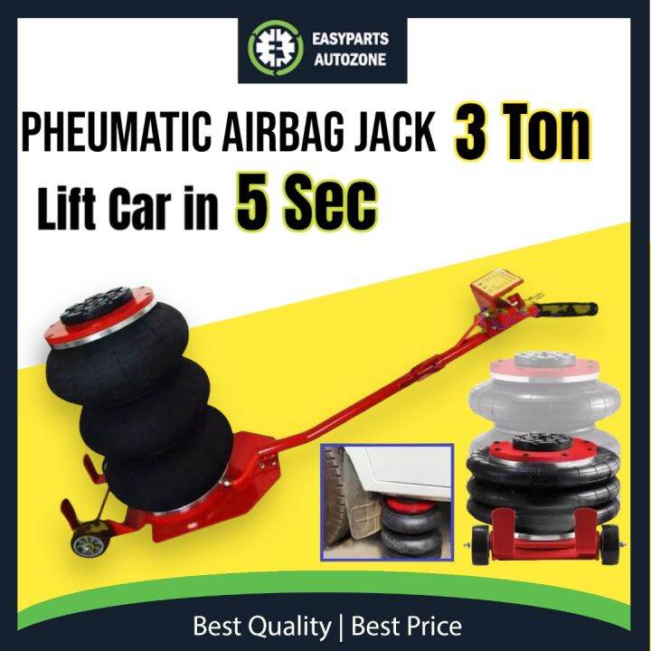 Autozone 3 TON PNEUMATIC AIR BAG JACK CAR TRIPLE AIRBAG JACK LIFT