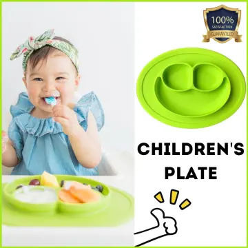 Kids Placemats, Silicone Placemats for Kids Baby Toddlers, Portable Food Mat Set of 2 Reusable Placemats for Home, Restaurant, Travel and High Chairs