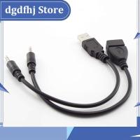 Dgdfhj Shop 20cm Aux Audio converter 3.5mm male Cable To USB female male connector Usb Car Audio Cable OTG Car 3.5mm Adapter wire cord