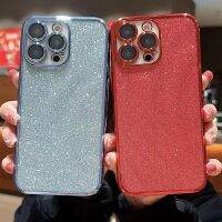 Floveyoo เคสอิเล็กโทรเพลทสุดหรูสำหรับ iPhone 14 13 12 11 Pro Max X XS XR 7 8 Plus SE 2022เคสซิลิโคนคลุมกากเพชรส่องแสงเป็นประกายวิบวับขนาดเล็ก