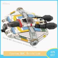 NEW LEGO The Latest Phantom Spaceship MOC-75053 Corellian Vcx-100 The Ghost Space Battleship Childrens Building Block Model Holiday Gift