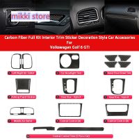 【hot】▲◕  Carbon Air Outlet Steeling Interior Trim Sticker Decoration Car Accessories 6 GTI Styling