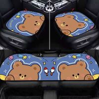 Cartoon Car Seat Cushion Four Seasons Universal Master and Co-pilot Rear Single Piece Car Seat Cushion Butt Cushion Breathable Washable Cushion