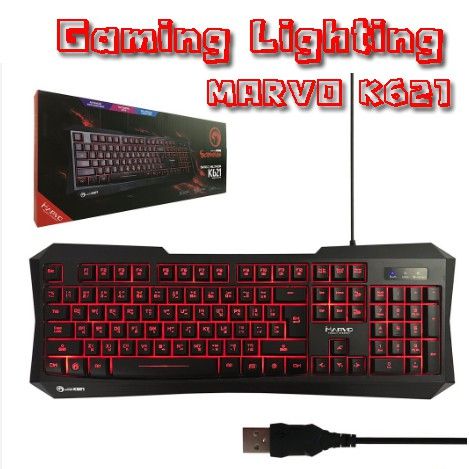 best-seller-คีย์บอร์ด-เกมมิ่ง-keyboard-gaming-marvo-k621-ไฟ-led-7-สี-ของแท้-ประกัน-1-ปี-ที่ชาร์จ-หูฟัง-เคส-airpodss-ลำโพง-wireless-bluetooth-คอมพิวเตอร์-โทรศัพท์-usb-ปลั๊ก-เมาท์-hdmi-สายคอมพิวเตอร์