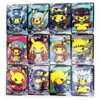 55Pcs/Set Pokemon Rough Flash Cosplay Charizard Toys Hobbies Hobby Collectibles Game Collection Anime Cards