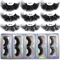 RED SIREN Lashes Wholesale 25mm Fluffy Mink Eyelashes Long Wispy Lashes Bulk With Packaging Makeup Eyelashes Wholesale Items