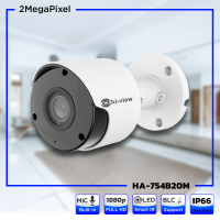 Hi-view กล้องวงจรปิด CCTV  คมชัด 2.0MP ไมค์ในตัวบันทึกภาพพร้อมเสียง รองรับ 4 ระบบ AHD/TVI/CVI/CVBS อินฟาเรดระยะไกล 20 เมตร (ภายนอก-ใน) รุ่น HA-754B20M