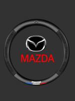 หุ้มพวงมาลัยรถยนต์ ปลอกหุ้มพวงมาลัย MAZDA ดำ MAZDA ดำแดง