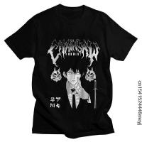 Harajuku Chainsaw Man T Shirt Men Short Sleeve Pure Cotton T-Shirt Leisure Anime Manga Aki Hayakawa Tee Tops Streetwear Tshirts