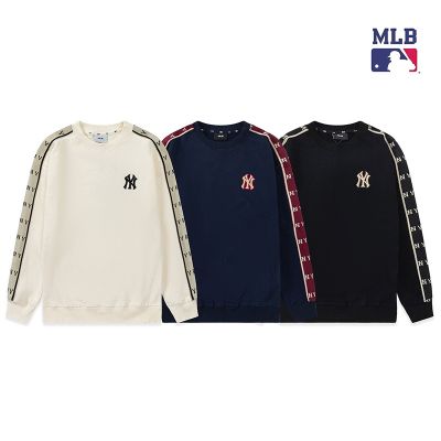 [พร้อมส่ง] Mlb NY เสื้อกันหนาว คอกลม แขนยาว ผ้าฟลีซ ปักลาย แฟชั่นใหม่ + เสื้อสเวตเตอร์