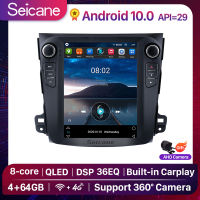 Seicane 9.7 inch QLED หน้าจอสัมผัส Tesla Style Android 10.0 วิทยุรถยนต์ GPS โฮสต์ 2006 2007 2008 2009--2014 MITSUBISHI OUTLANDER 2Din เล่นมัลติมีเดียสนับสนุน SWC แบ่งหน้าจอ Netflix Playstore