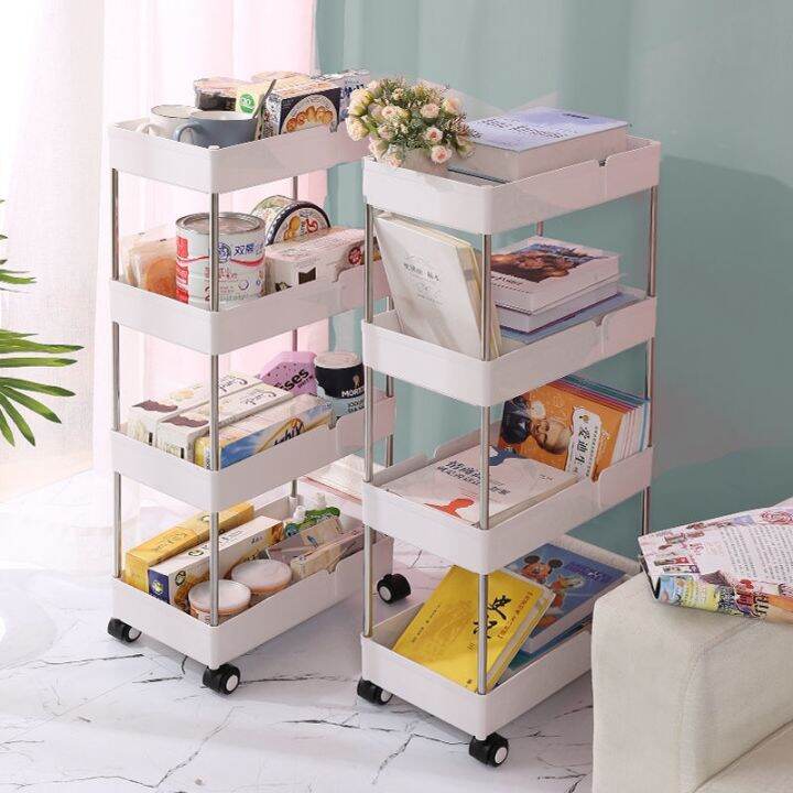 【Ready stock】 Bathroom Storage Rack Home Kitchen Toilet Finishing Rack Stainless Steel Multi