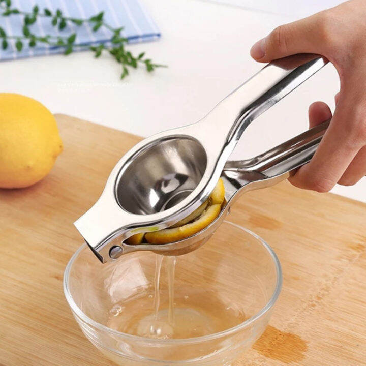 Handheld Portable Lemon Orange Squeezer Juicer Stainless Steel Vegetable Fruit Juice Hand Press
