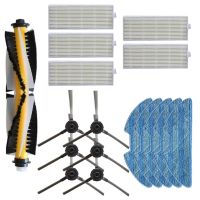 【LZ】✚  Kit de substituição para REDMOND RV-R500 Vacuum Motor Robot Cleaner Escovas Laterais Filtros Hepa Acessórios Peças Ventilador Filtro