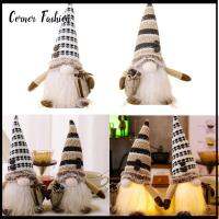 CORNER FASHION สุขสันต์วันคริสต์มาส Gnome เรืองแสง ของตกแต่งคริสต์มาส ของเล่นตุ๊กตาผ้า ตุ๊กตาคริสต์มาสไร้หน้า บ้านในบ้าน Navidad Natal ตุ๊กตากาแฟรูดอล์ฟ ของตกแต่งบ้าน