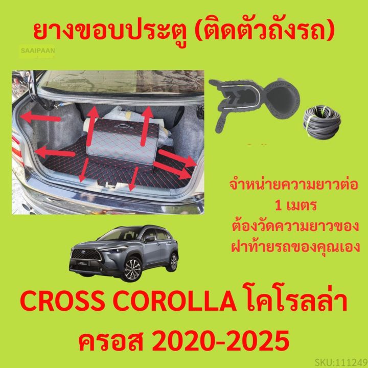 ราคาต่อเมตร-ยางฝาท้าย-cross-corolla-โคโรลล่า-ครอส-2020-2025-ยางประตูหลัง-แบบมีปีก