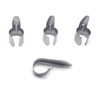 4Pcs Guitar Thumb Finger Picks Adjustable Stainless Fingertips Protector Plectrum Kits for Acoustic Guitar Banjo Ukulele