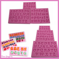 Manao 3 pcs ใหม่ MINI Letter Number ซิลิโคน handmade fondant เค้กตกแต่ง DIY แม่พิมพ์