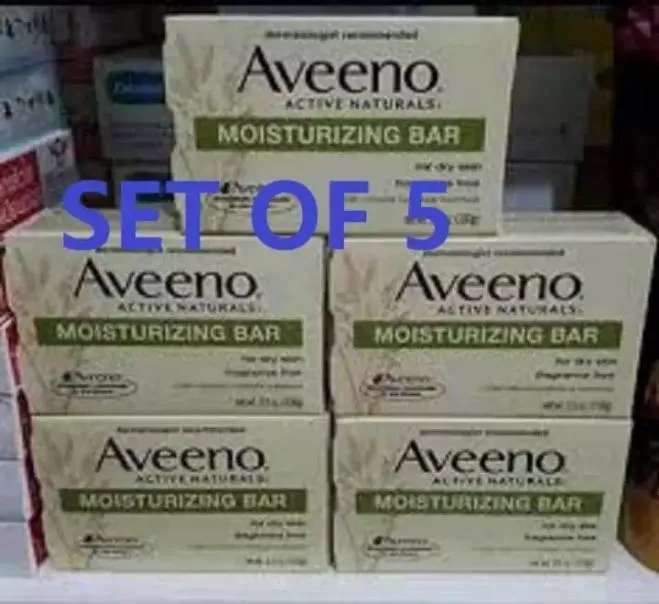 Set Of 5 Aveeno Soap Moisturizing Bar 100g Lazada Ph