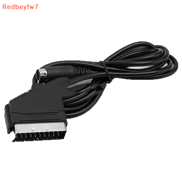 re-สายวิดีโอ1-8ม-5-9ft-scart-เคเบิล-rgb-สายเชื่อม20พินสำหรับ-sega-สำหรับคอนโซลเกมดาวเสาร์