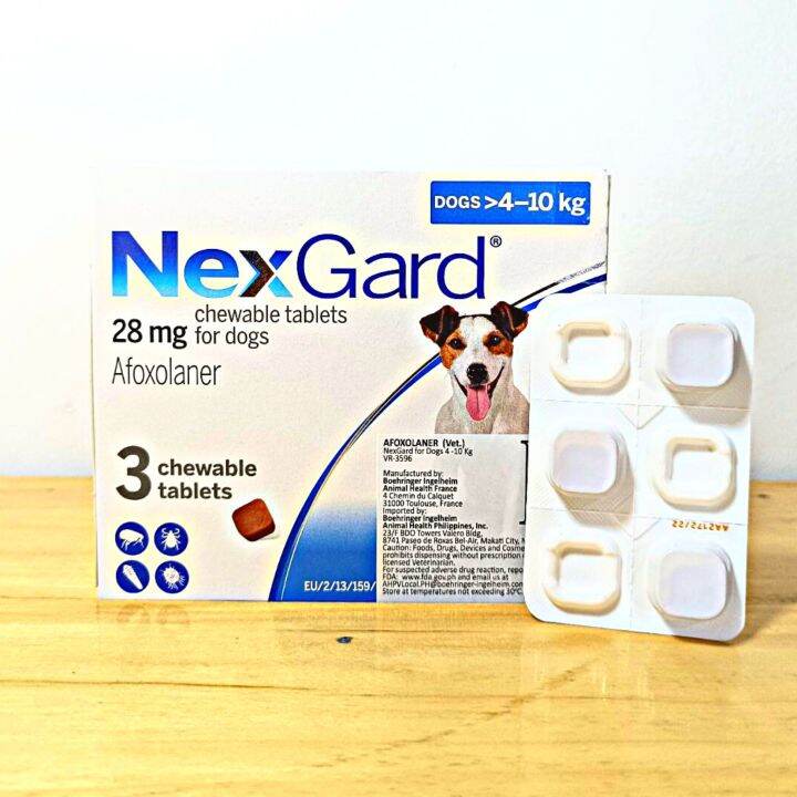 [G&G AGRIVET] 1 TABLET NEXGARD CHEWABLE TABLETS 28mg for DOGS (4-10KG ...