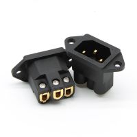 2pcs Furutech Pure Transmission Gold Plated IEC Inlet Power Socket AC 250V 15A IEC AC Inlet Socket AC Power Socket Dropshipping