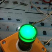 LUJIN หลอดไฟไฟ LED แสดงสถานะพลังงานไฟเซนเซอร์22มม. ไฟเตือนสัญญาณไฟแสดงสถานะไฟแสดงสถานะ LED แผงนำร่อง