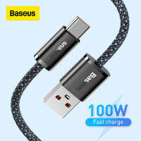 Baseus 100W สาย USB 6A สายชาร์จเร็ว,สายชาร์จสำหรับ Samsung S22 S21สายข้อมูลพิเศษ USB C สายโทรศัพท์สำหรับ Xiaomi Mi 10