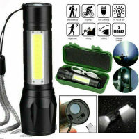 OD Xpe Cob Led Mini Flashlight 3 Modes Built-in 14500 Lithium Battery Usb Rechargeable Lighting Torch Anti-slip Waterproof Lamp