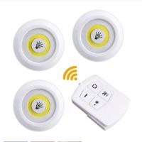 1 Set Sensing Lamp 4 Modes Dimmable Wireless Remote Control/Touch Dimming Wall Light Led White Bedroom Cabinet Light