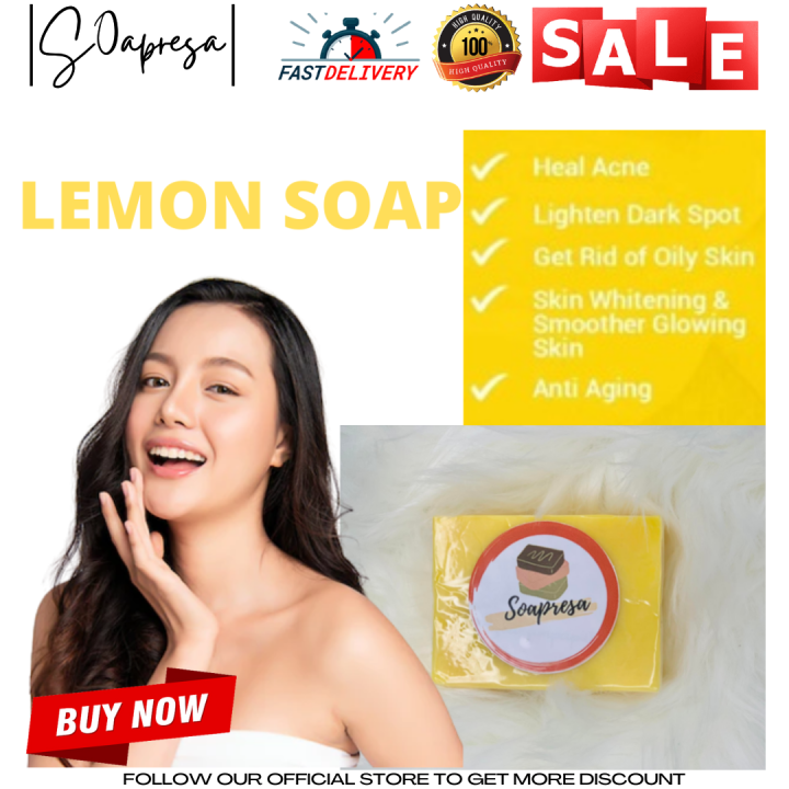 LEMON SOAP WHITENING SOAP Moisturizes your skin For dry, flaky skin ...