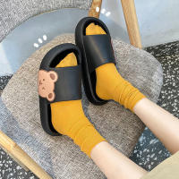 Summer slippers sandals women mens indoor slippers non-slip soft household couple cartoon flip flops bear beach sandals shoes