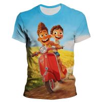 Summer Disney Cartoon Anime Luca 3D Print T Shirt Men Women Children Fashion Streetwear Boy Girl Kids Short Sleeve Cool Tops Tee