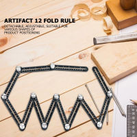 12 Folding Ruler Tile Hole Positioning Multi Template Angle Rulers wDrill Guide Protractors Floor Tile Hole Locator