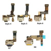 ขั้วต่อพอร์ตชาร์จ USB ชิ้นส่วนบอร์ด Flex Cable สําหรับ LG V30 V40 ThinQ V50 ThinQ 5G Stylo 4 5 6 Q7 อะไหล่ทดแทน