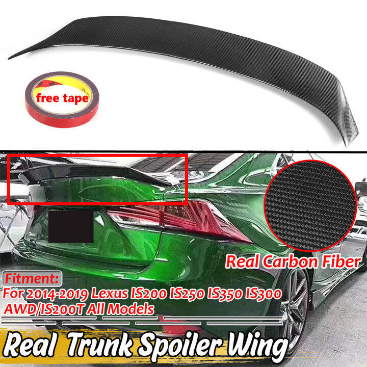 Real Carbon Fiber DuckBill Trunk Spoiler Wing For Lexus IS200 IS250