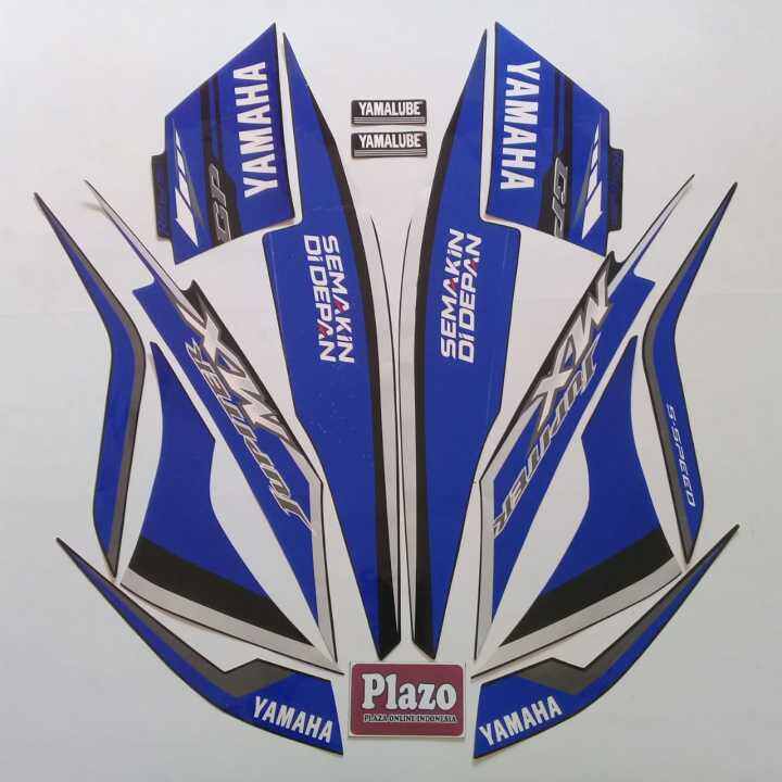 striping motor / sticker lis yamaha jupiter mx 2014 Gp edition biru