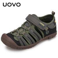 UOVO 2023 New Kids Summer Fashion Shoes Breathable Little Children Footwear For Boys Beach Sandals Size #25-35