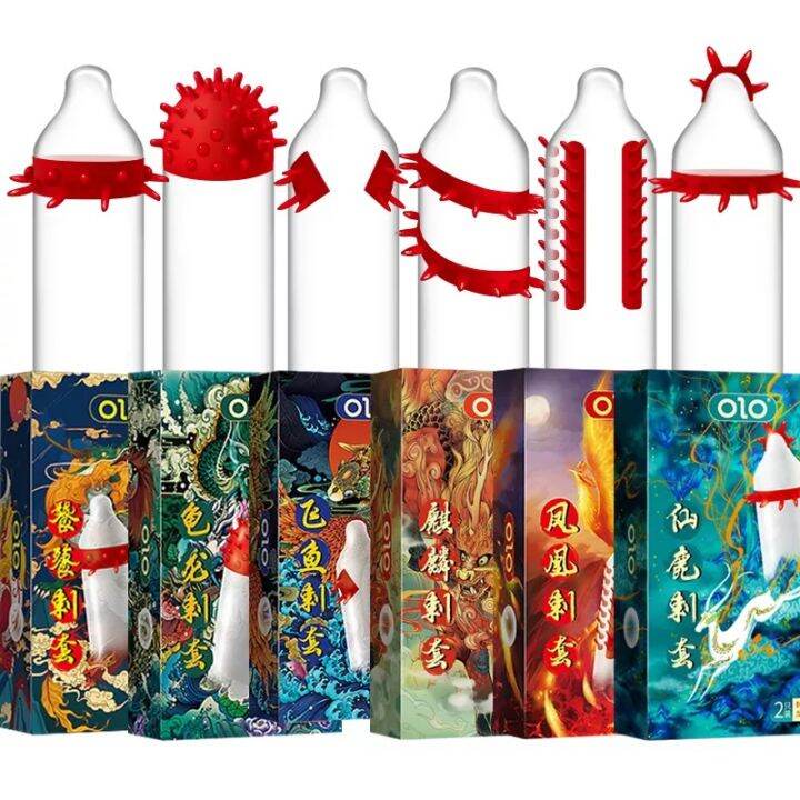 OLO Special Condom Spiked / Spiky Condom for Men GSpot Stimulation