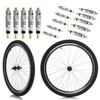 [HOT] 10pcs Valve Core Replacement Presta To Schrader French Air Pump Bicycle MTB/Road Bike Valve and Removal Tool Bicycle Accessories