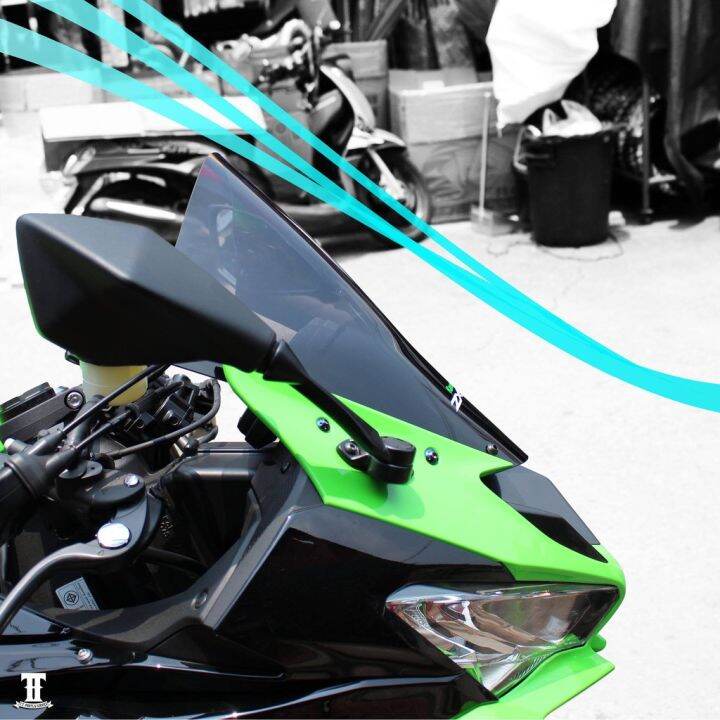 ์๋nj-ชิวหน้า-zx6r-บังลมหน้า-กระจกหน้า-ของแต่งรถมอเตอร์ไซค์-ส่งฟรี