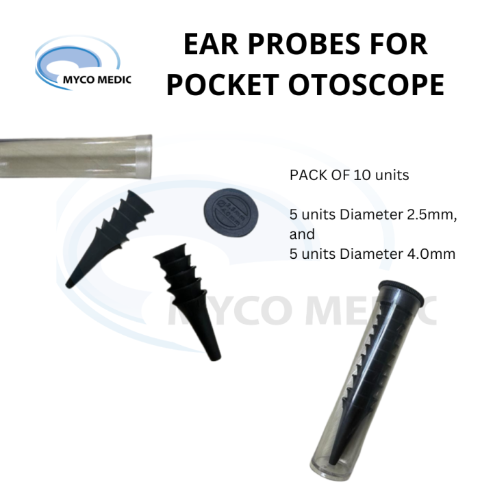 EAR PROBES CANNULA FOR POCKET OTOSCOPE PACK OF 10'S SUITABLE FOR