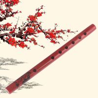 1PC Chinese Traditional 6 Holes Bamboo Flute Vertical Flute Clarinet Student Musical Instrument Wooden Color For Kids Gift