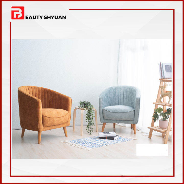 PREMO Single Sofa Chair Single Seater Sofa Murah Sofa Fabric Sofa Kain