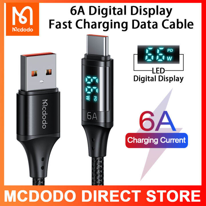 mcdodo-6a-สายชาร์จจอแสดงผลดิจิตอล-สายเคเบิลข้อมูล66w-ชาร์จเร็วเหมาะสำหรับ-huawei-mete-40-oppo-vivo-xiaomi