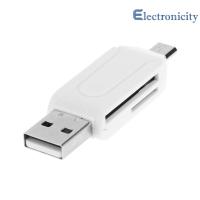 USB2.0 Micro USB OTG เครื่องอ่านการ์ดสำหรับ TF SD การ์ดความจำสำหรับพีซีโทรศัพท์มือถือ