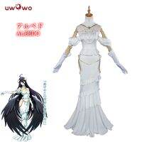 UWOWO-Overlord Albedo ชุดคอสเพลย์ผู้หญิงพารามัลเฮอร์,Vestido Branco, Anime,Das Bruxas, Natal, Cos, Em Stock