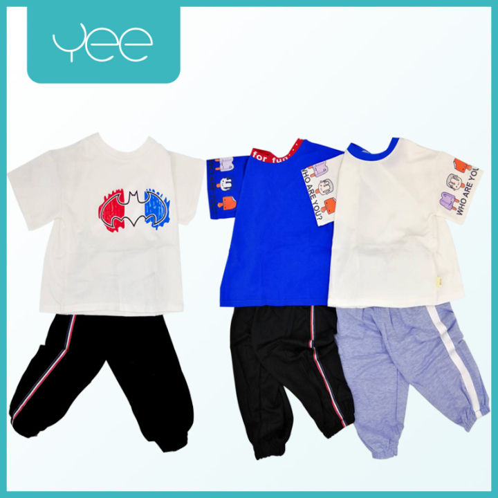 yeeshop-ชุดเสื้อผ้าเด็กผู้ชาย-เด็กผู้หญิงแขนสั้น-ลายไอติม-ตราค้างคาว-ไซส์-90-12-18เดือน-100-18-24เดือน-110-24-30เดือน-120-30-36เดือน-130-3-4ปี-heng-1022