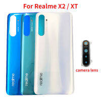 กระจกหลังสำหรับ Realme X2 XT RMX1991 1992 1993 RMX1921ฝาหลังเปลี่ยนเคสปลอกหุ้มช่องหลังพร้อมเลนส์กล้องถ่ายรูป